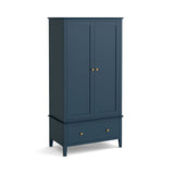 Hanbury - Navy - 2 Door 1 Drawer Robe