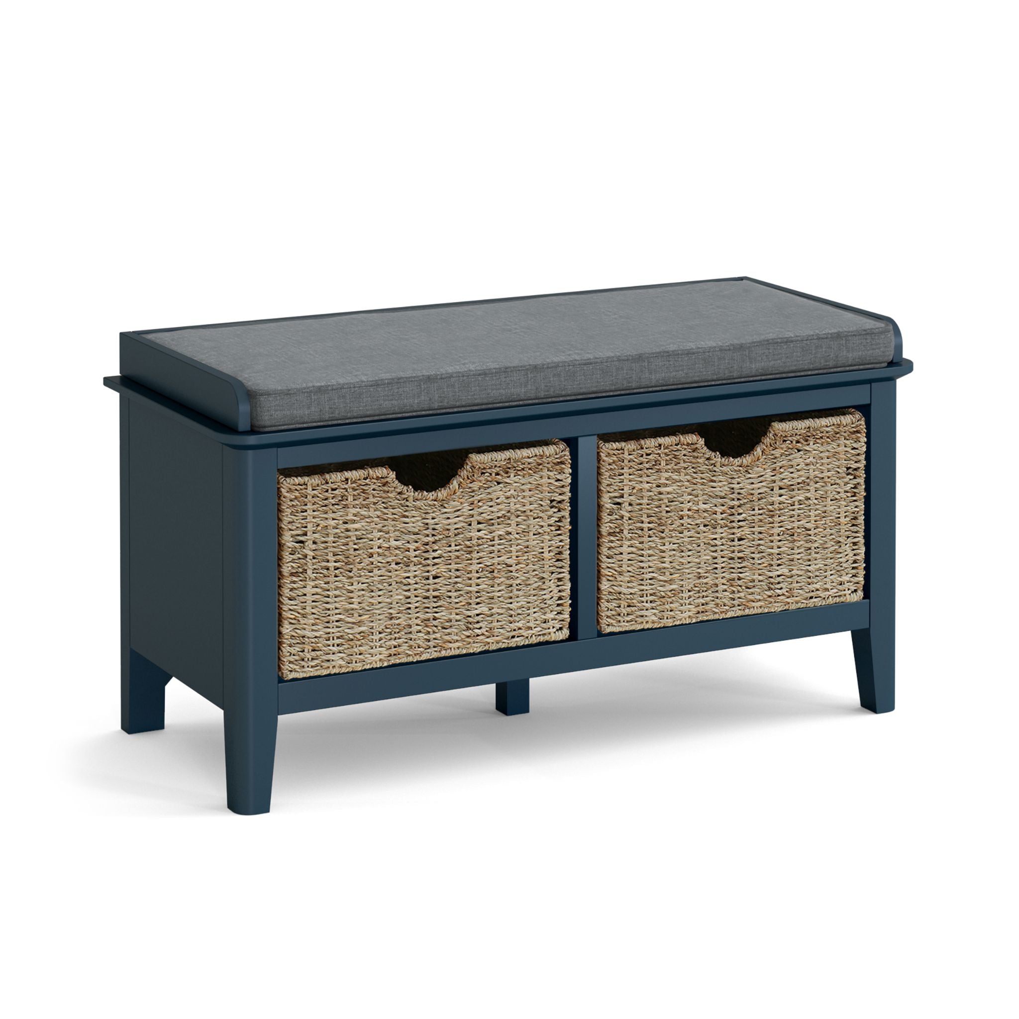 Hanbury - Navy - Storage Bench