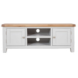 French Grey & Oak Top - Large 1.34m TV Unit