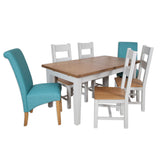 French Grey & Oak Top - 1.6m/2.1m Extending Table