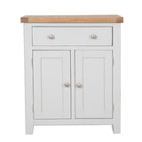 French Grey & Oak Top - Hall Cabinet