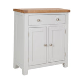French Grey & Oak Top - Hall Cabinet