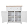 French Grey & Oak Top - Hall Cabinet