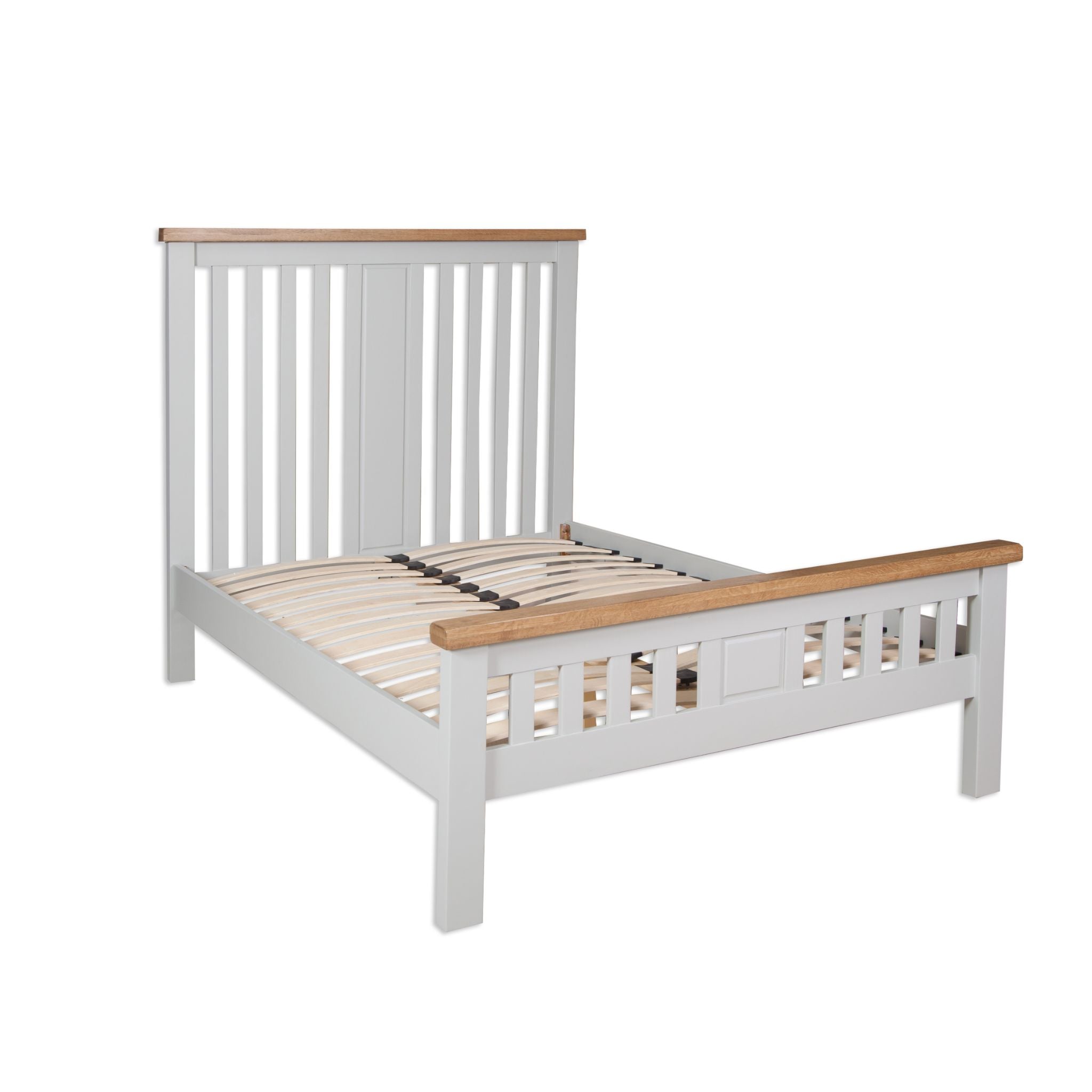 French Grey & Oak Top - 5' Frame Bed
