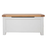 French Grey & Oak Top - Blanket Box