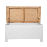 French Grey & Oak Top - Blanket Box