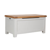 French Grey & Oak Top - Blanket Box