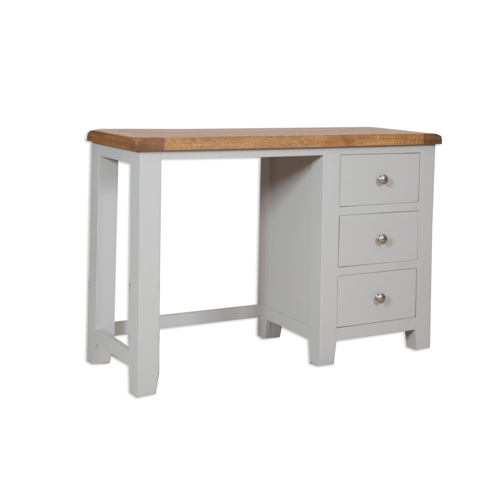 French Grey & Oak Top - Dressing Table
