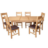 Natural Oak - 1.6m/2.1m Extending Table