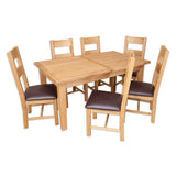 Natural Oak - 1.6m/2.1m Extending Table