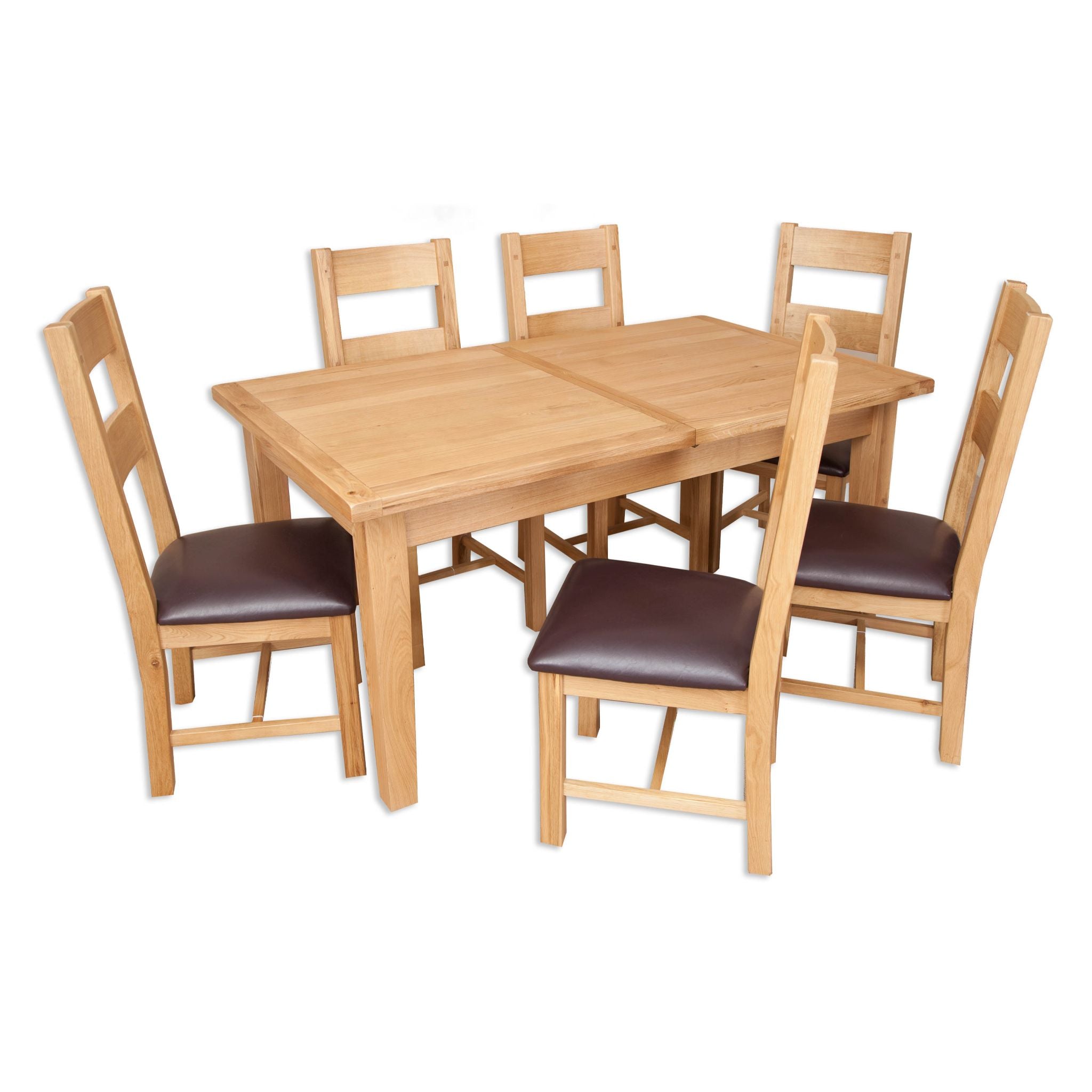Natural Oak - 1.6m/2.1m Extending Table