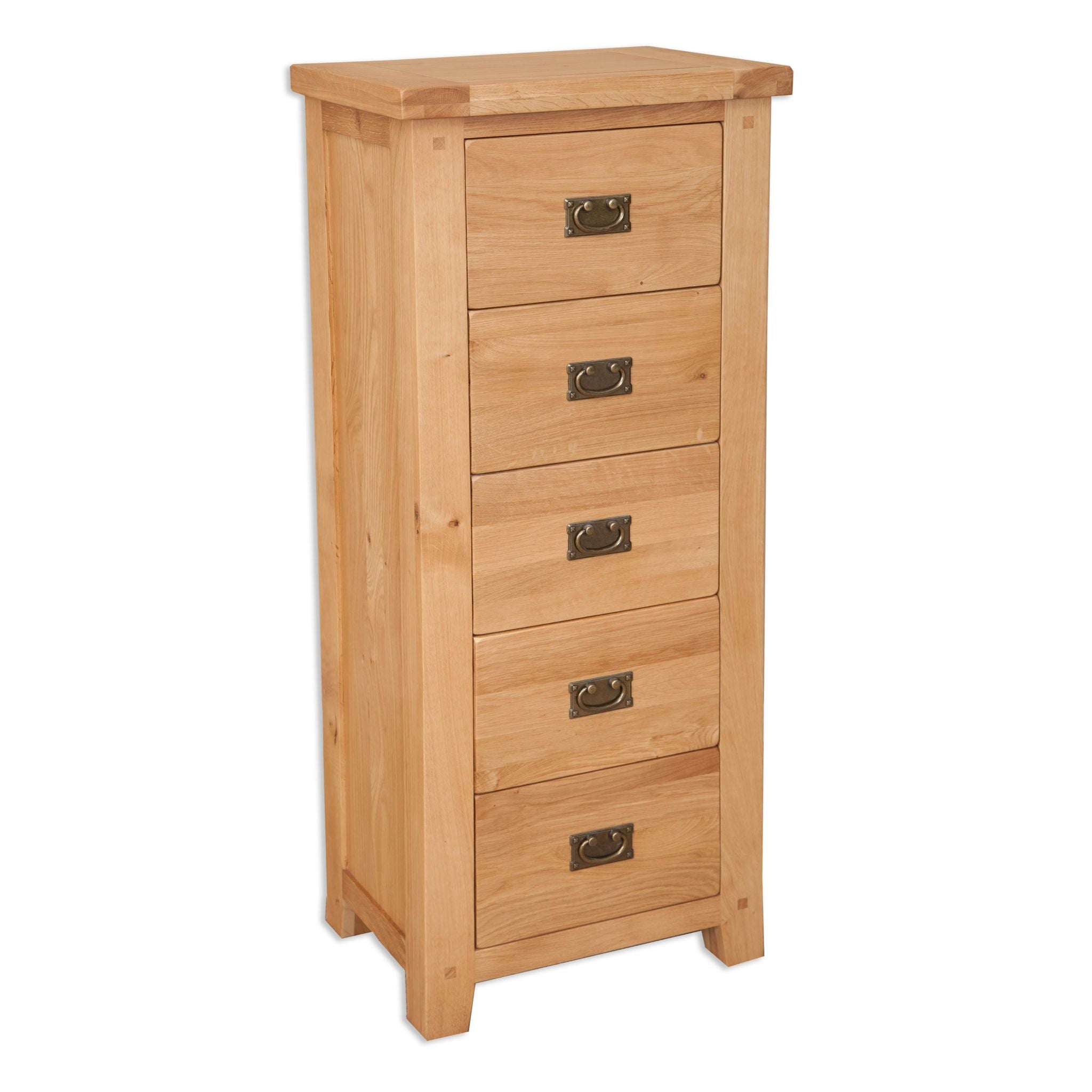 Natural Oak - 5 Drawer