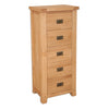 Natural Oak - 5 Drawer