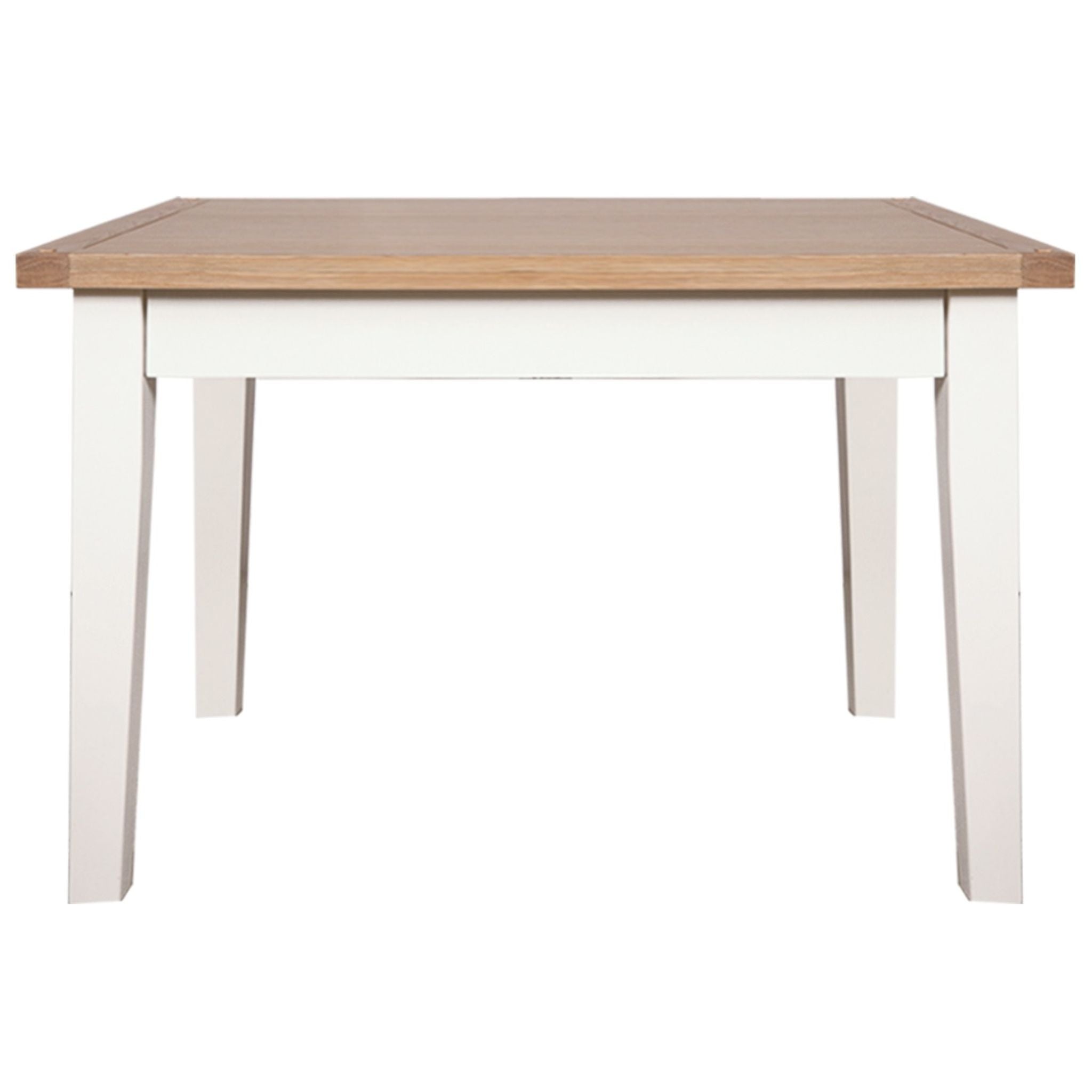 Arctic White & Oak Top - 90x90 Table