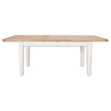 Arctic White & Oak Top - 1.6m/2.1m Extending Table