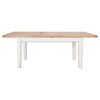 Arctic White & Oak Top - 1.6m Extending Table