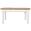 Arctic White & Oak Top - 1.6m Extending Table