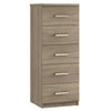 Modena - 5 Drawer Narrow Chest 15" - 11 Colours