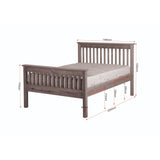 Morgan Distressed Waxed Pine - Double Frame Bed