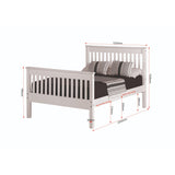 Morgan White - Small Double Frame Bed