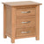 Oak 1 - 3 Drawer Bedside