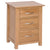 Oak 1 - 3 Drawer High Bedside