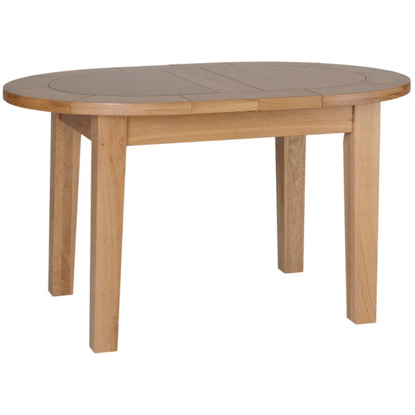 Oak 1 - Small D End Extending Table