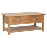 Oak 1 - Coffee Table With Drawers