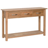 Oak 1 - 3 Drawer Console Table