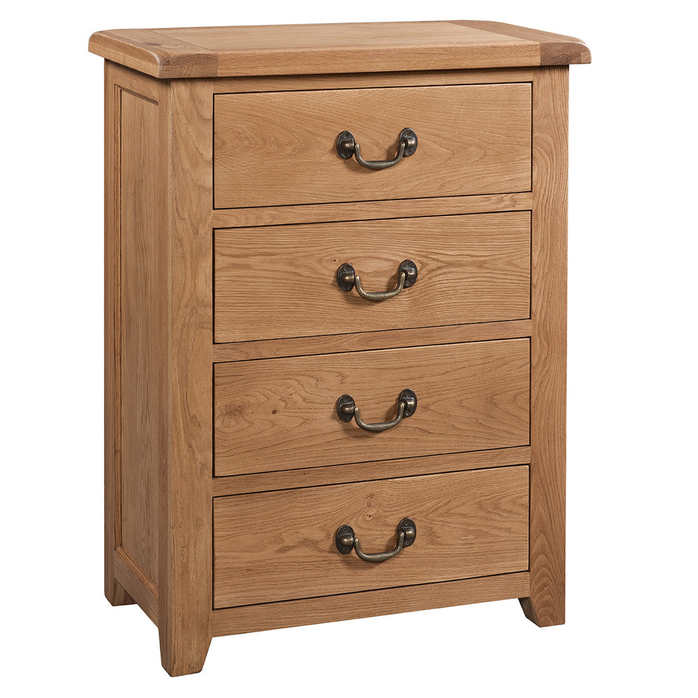 Oak 3 - 4 Drawer Chest