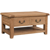 Oak 3 - Coffee Table With 2 Drawers