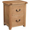 Oak 3 - 2 Drawer Filing Cabinet